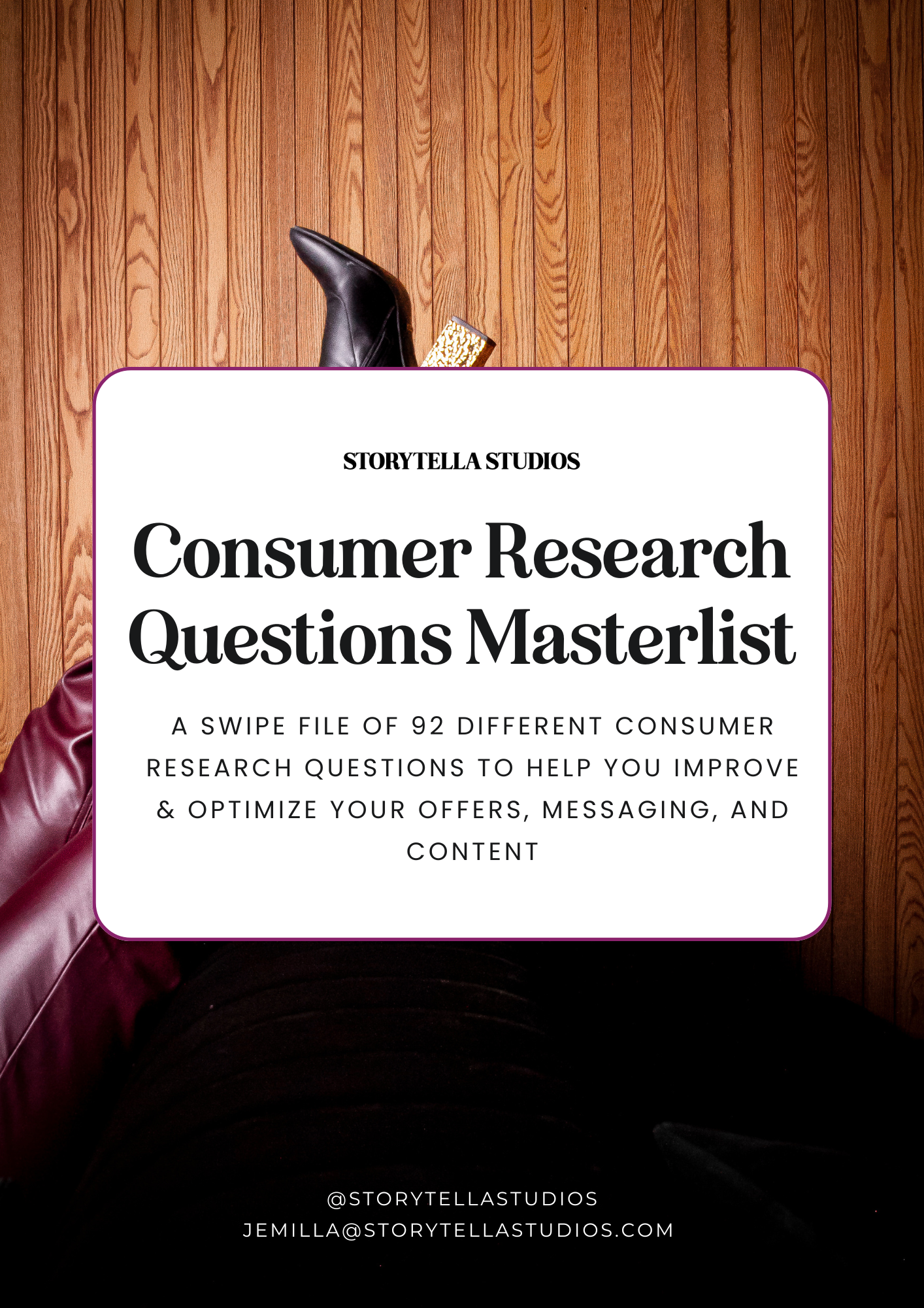Consumer Research Questions Masterlist